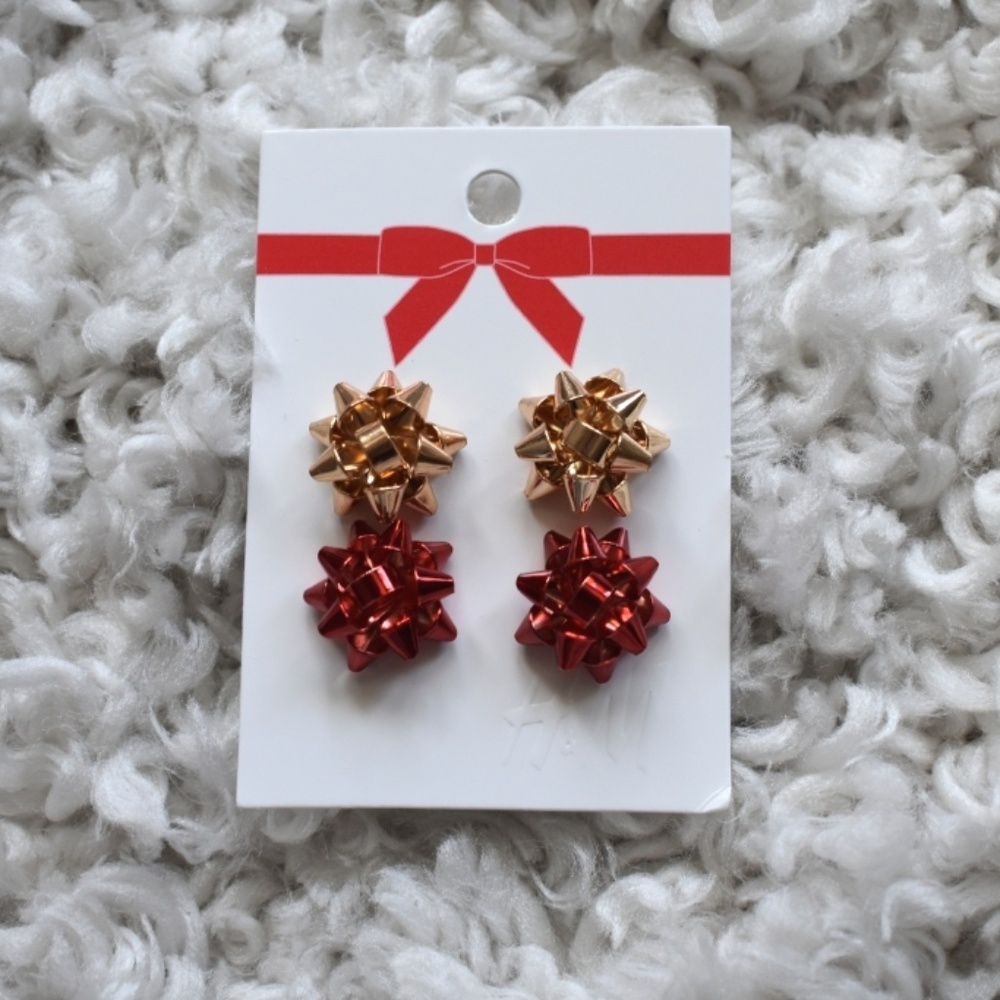 Christmas Present Bow H&M Earrings